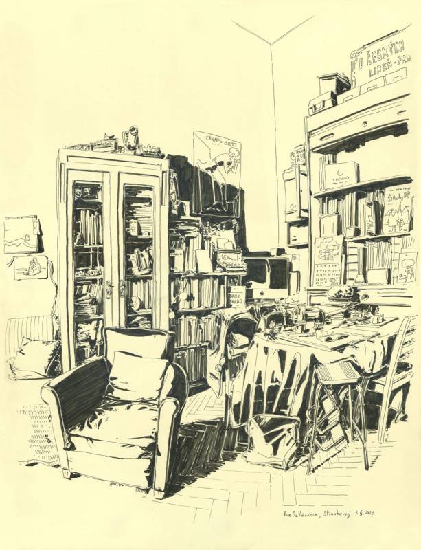 Feuilles volantes, Dans le salon, 