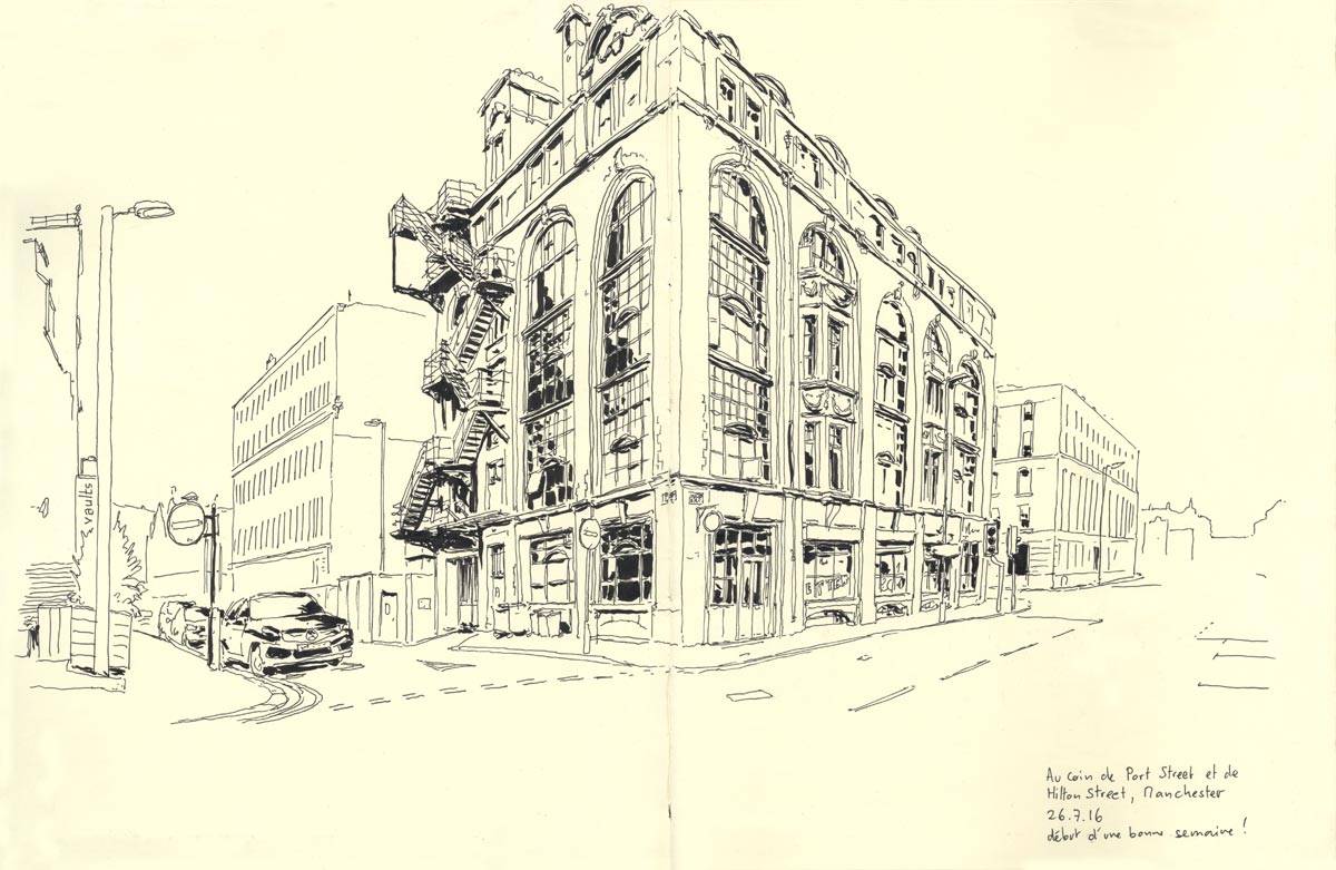 Manchester, une semaine anglaise, Carrefour Port Street - Hilton street, 