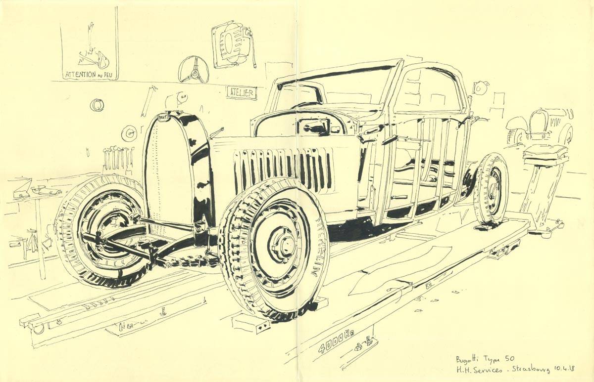Carrosserie HH, Bugatti type 50, 
