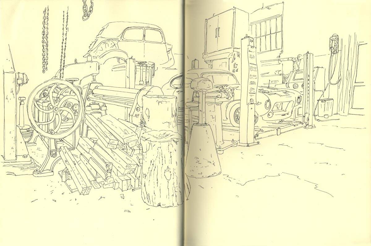 Carrosserie HH, Coin d'atelier, 