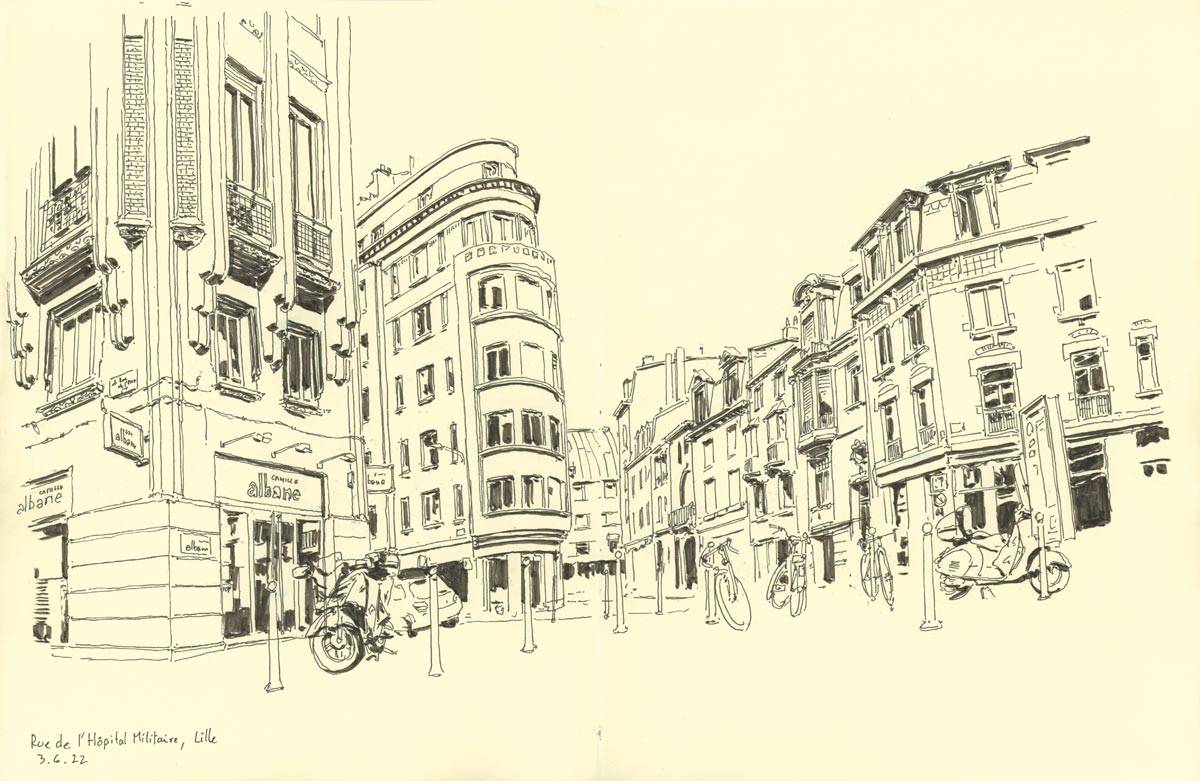 Lille, Rue de l'Hôpital Militaire, 