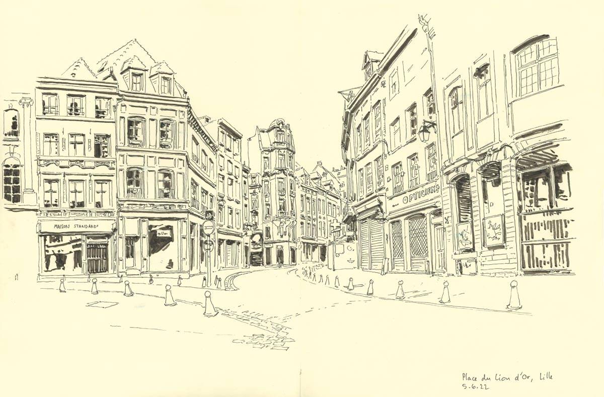 Lille, Place du Lion d'Or, 