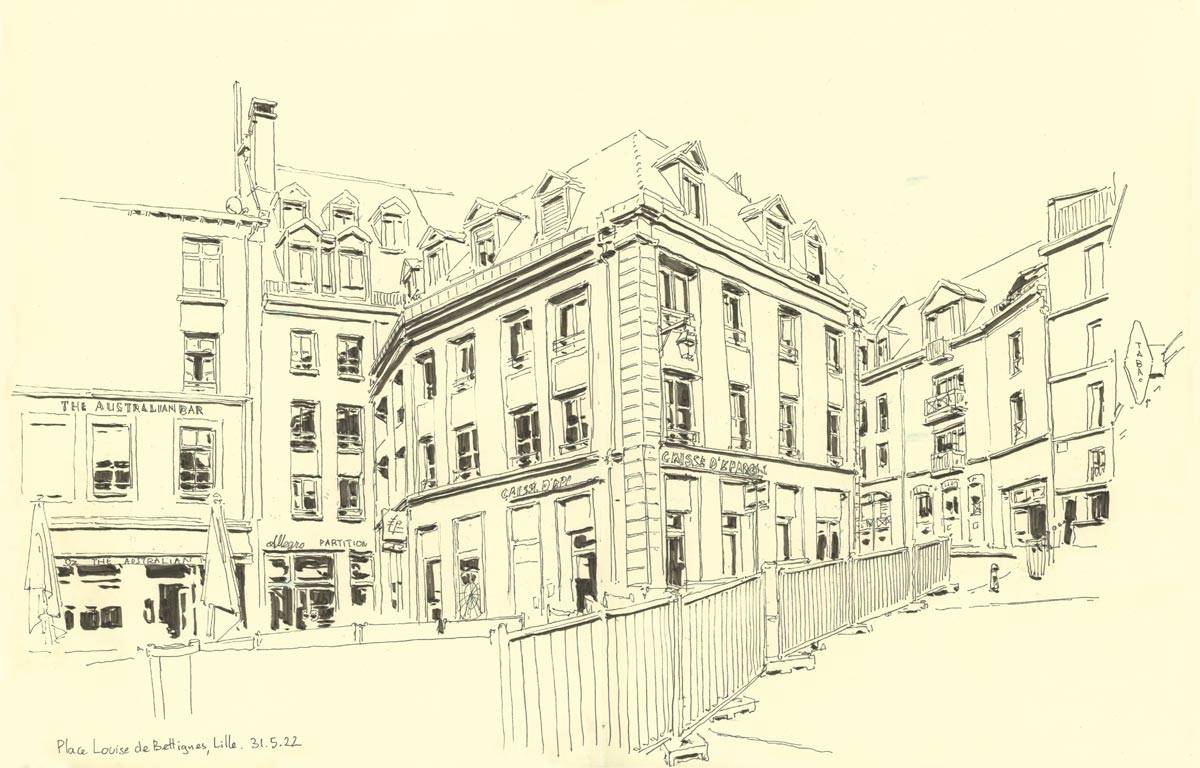 Lille, Place Louise de Bettines, 