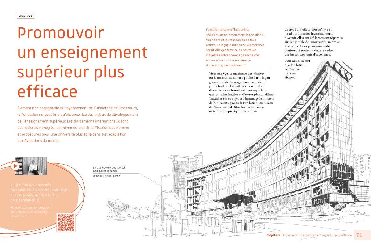 Fondation Université de Strasbourg, Le Mécénat, Pages intérieures - Création graphique de Fanny Walz