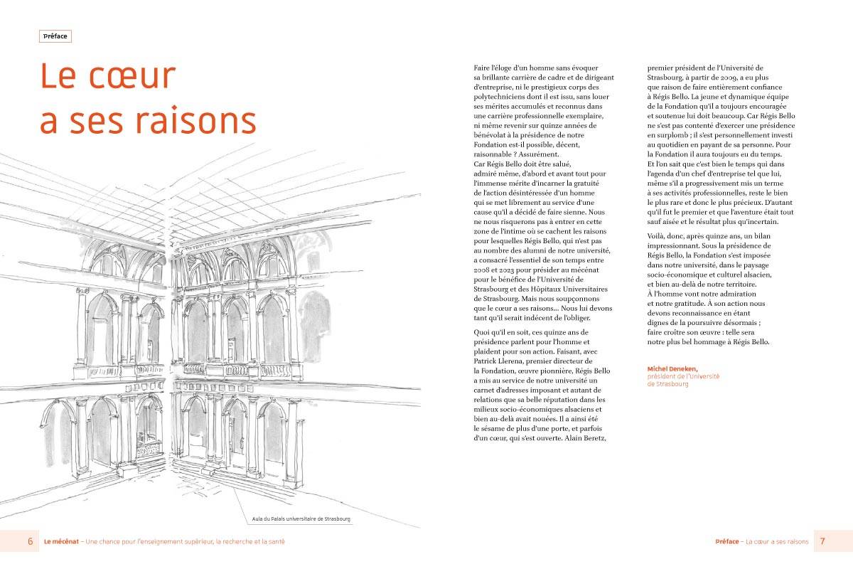 Fondation Université de Strasbourg, Le Mécénat, Pages intérieures - Création graphique de Fanny Walz