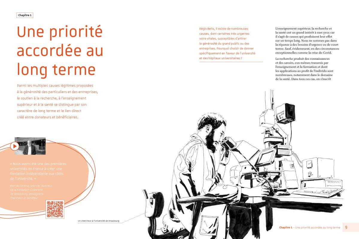 Fondation Université de Strasbourg, Le Mécénat, Pages intérieures - Création graphique de Fanny Walz