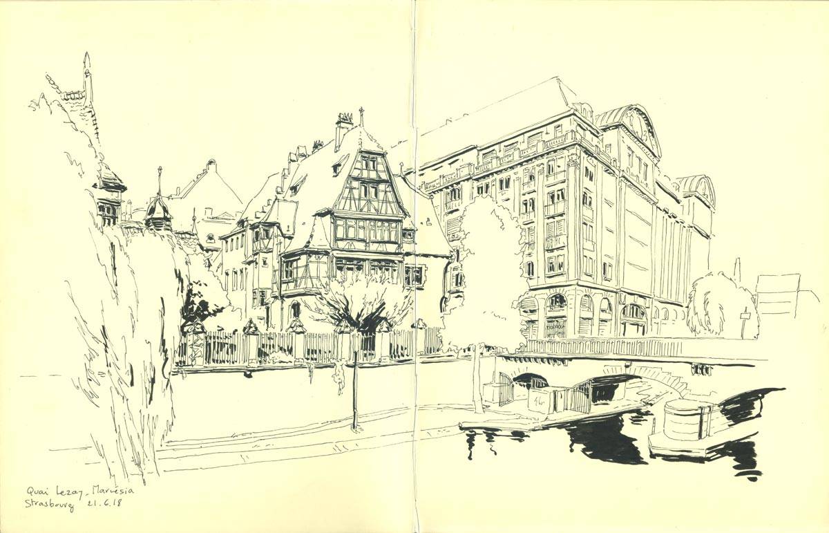 Strasbourg, Quai Lezay Marnésia, 