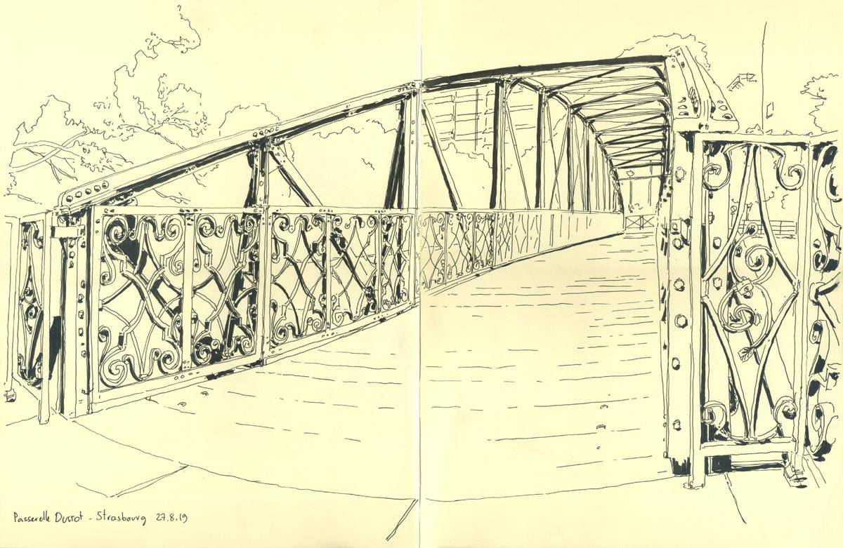 Strasbourg, Passerelle Ducrot, 