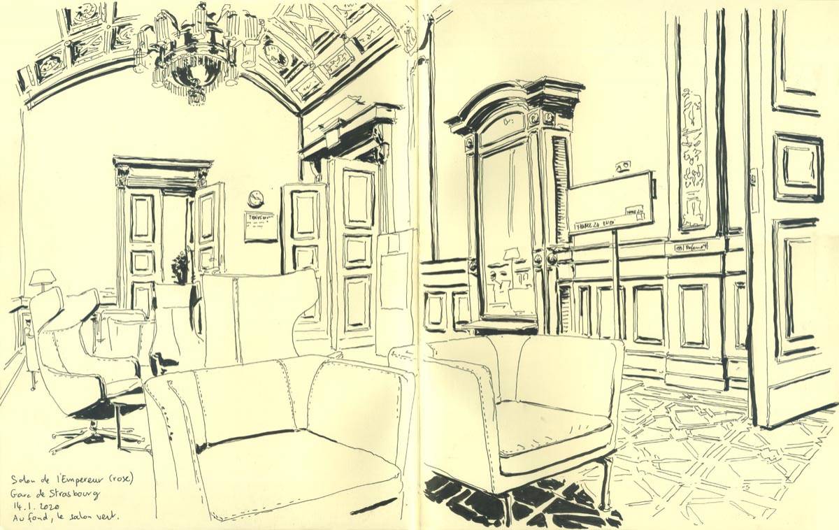 Strasbourg, Salon de l'Empereur (gare), 