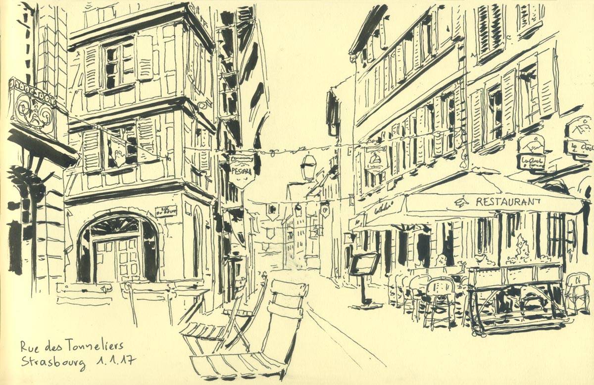 Strasbourg, Rue des Tonneliers, Carnet petit format