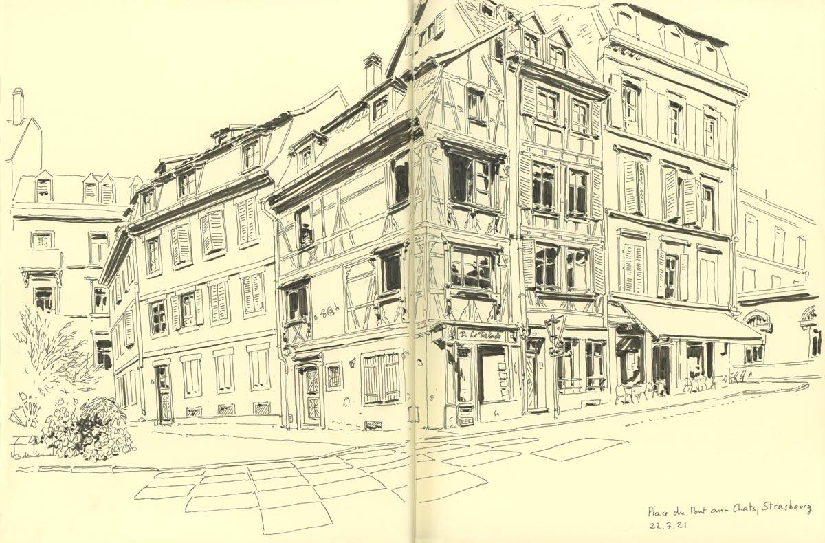 Strasbourg, Rue du Pont aux Chats, 