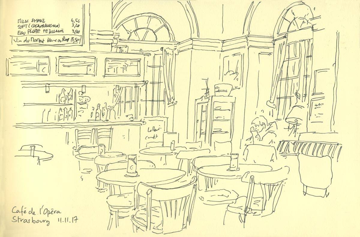 Strasbourg, Café de l'Opéra, Carnet petit format