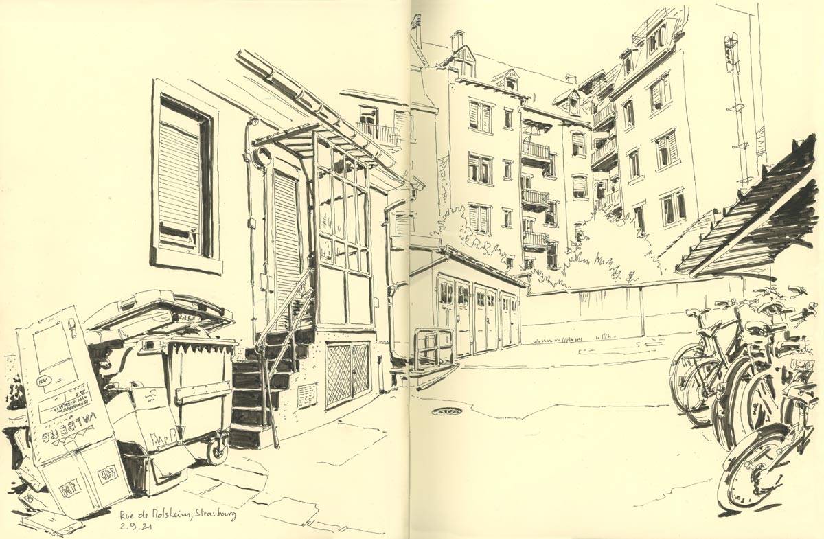 Strasbourg, Rue de Molsheim, Cour intérieure
