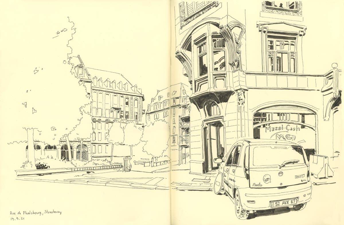 Strasbourg, Rue de Phalsbourg, À l'occasion de la journée sans voiture