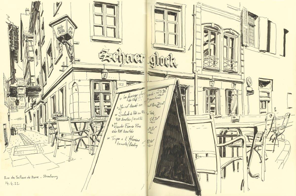 Strasbourg, Rue des Tailleurs de Pierre, Restaurant le Zehnerglock