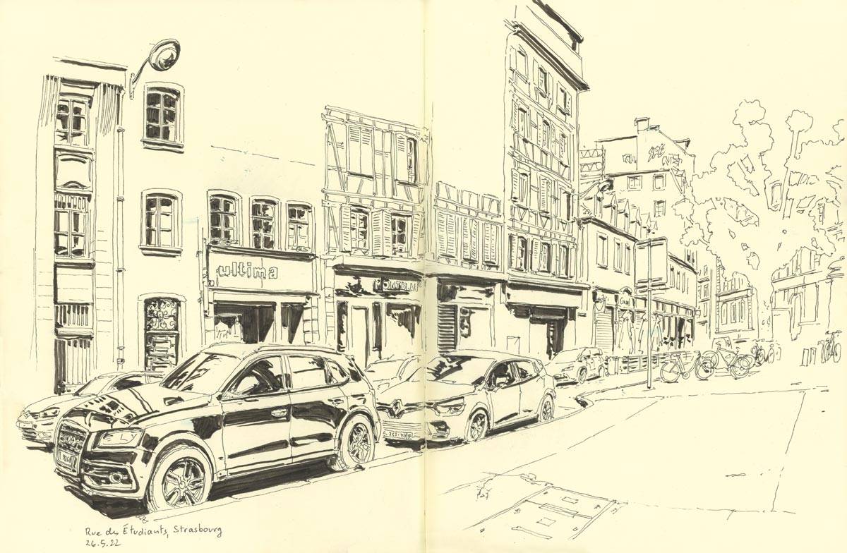 Strasbourg, Rue des Étudiants, 