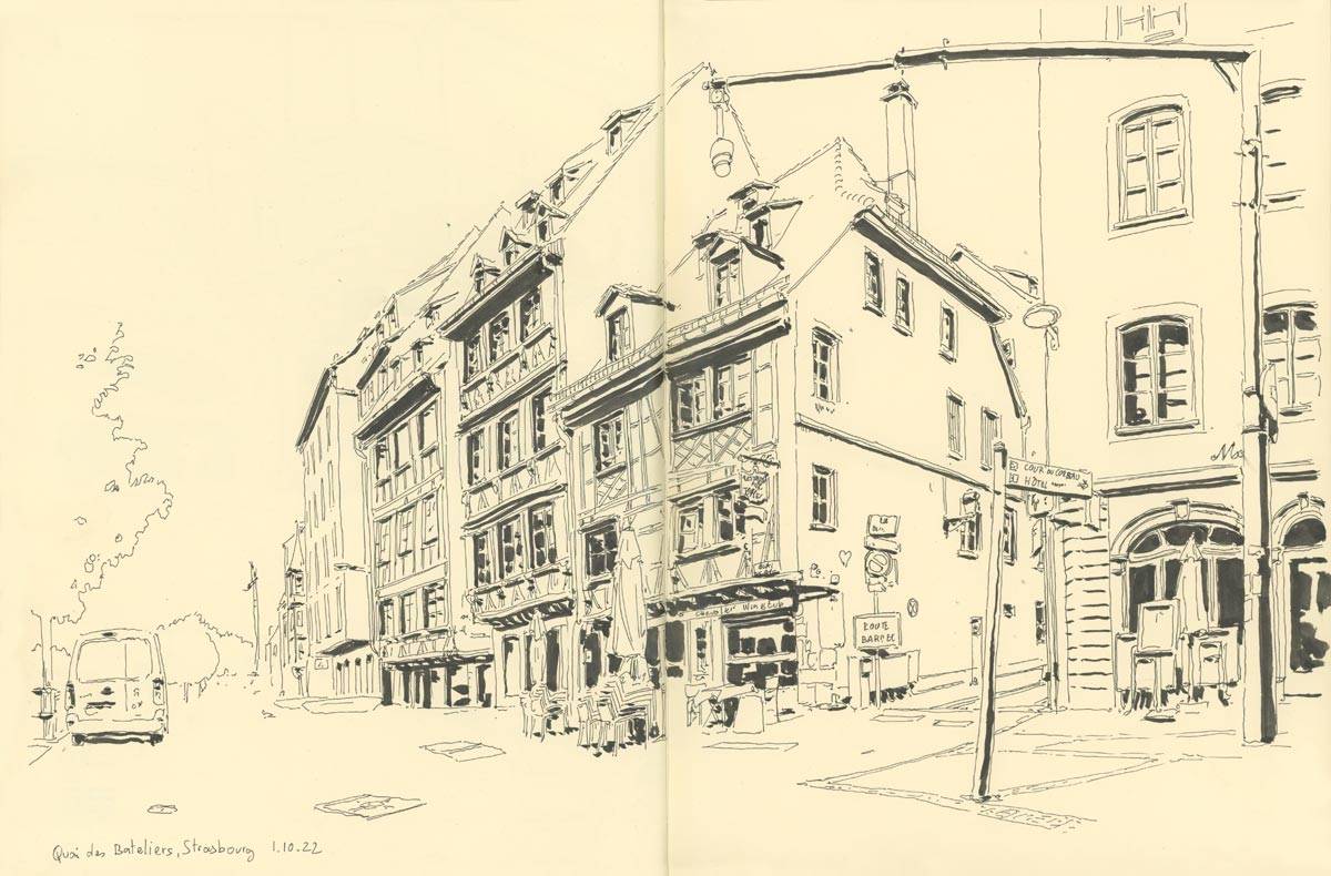 Strasbourg, Quai des Bateliers, 