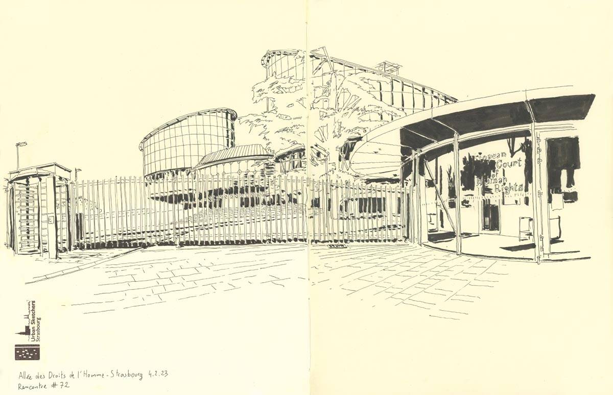 Strasbourg, Allée des Droits de l'Homme, 