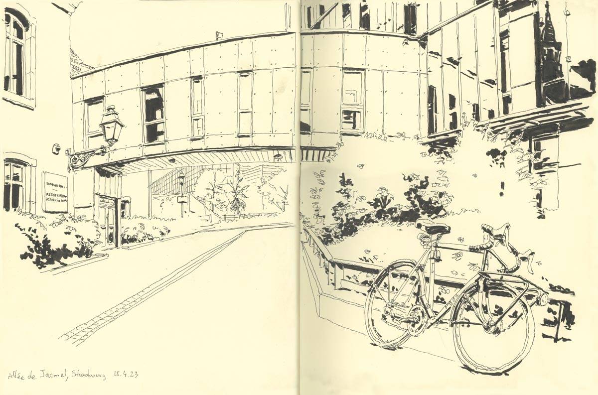 Strasbourg, Allée Jacmel, L'Ecole Nationale d'Administration devenue Institut National du Service Public. Ça change tout !