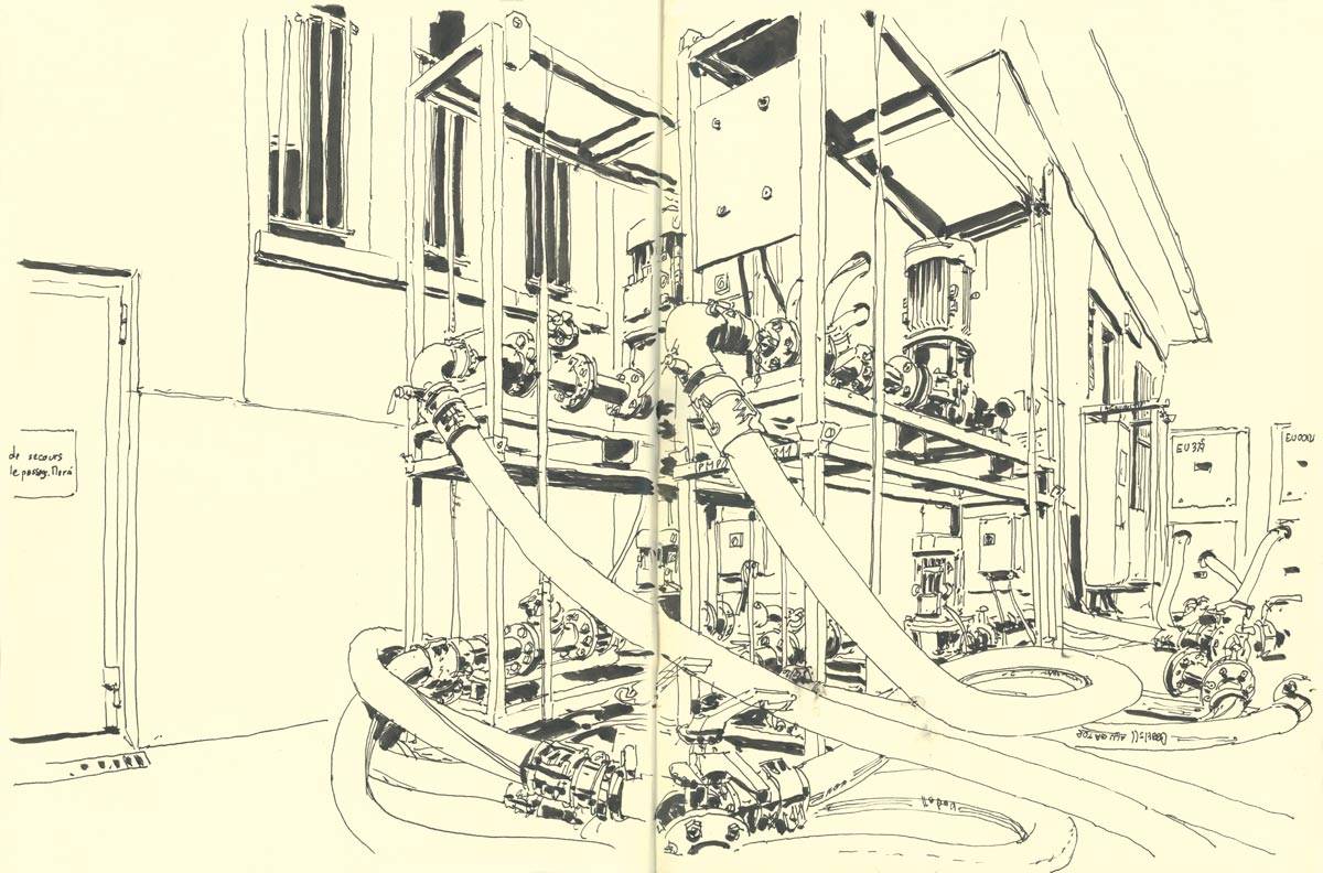 Strasbourg, Rue de la Bibliothèque - Lingolsheim, Médiathèque Gisèle Halimi, la pompe à chaleur de dépannage