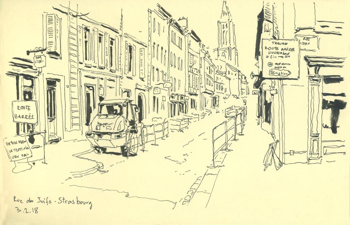 Strasbourg, Rue des Juifs, Carnet petit format