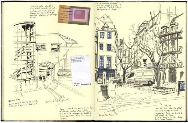 Résidence à Rouen, A l'occasion du Festival des Transeuropéennes, Collège Henri Matisse et Rue du Père Adam