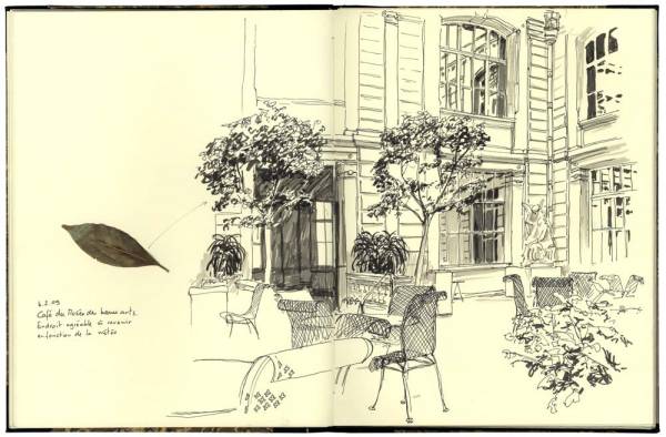 Résidence à Rouen, A l'occasion du Festival des Transeuropéennes, Café du Musée des beaux arts