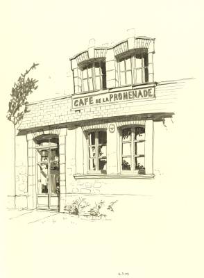 Café de la  promenade - Bourgueil, Chez Ludo et Sophie, Façade de l'ancienne usine à gaz