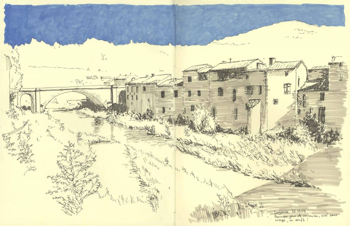 Lagrasse, Aude, Le nouveau pont, 