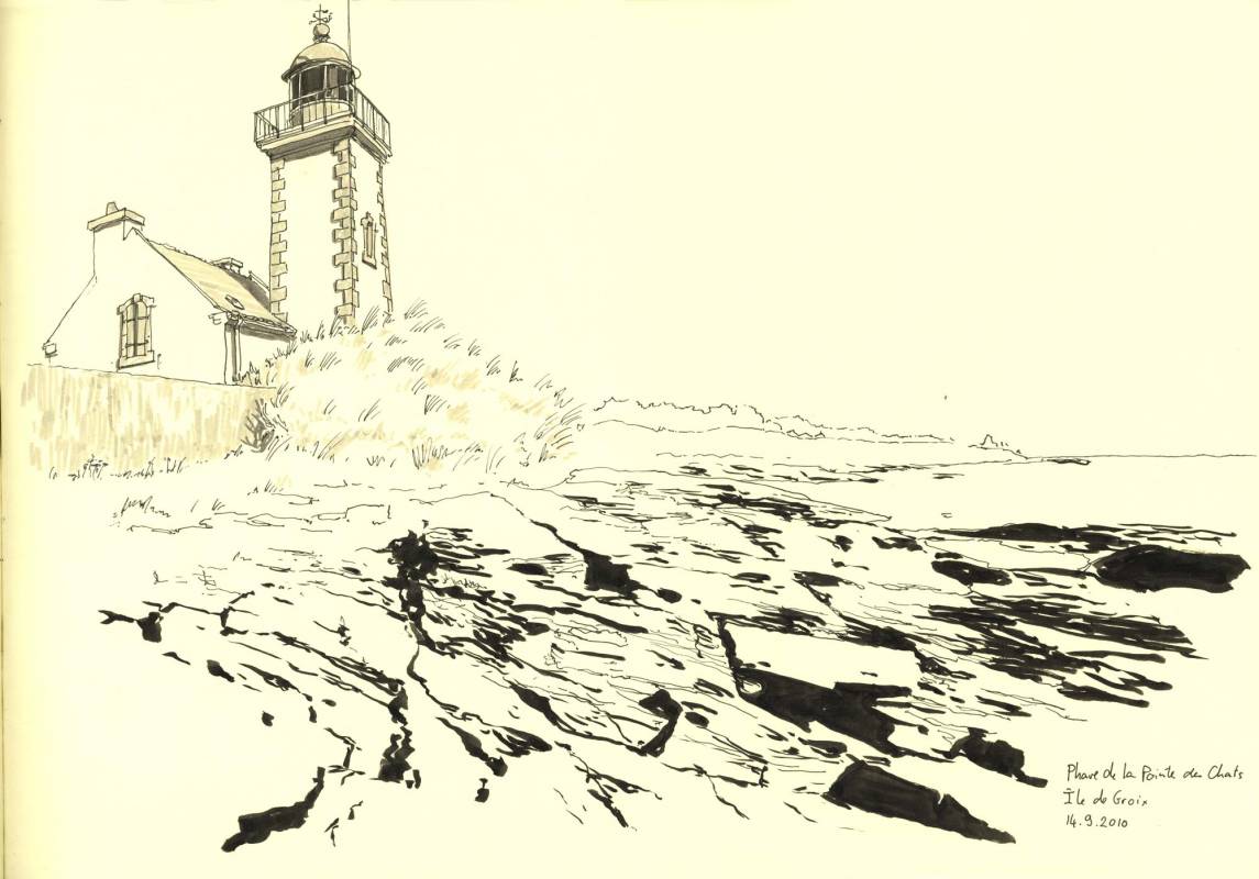 Île de Groix, Phare de la pointe des Chats, 
