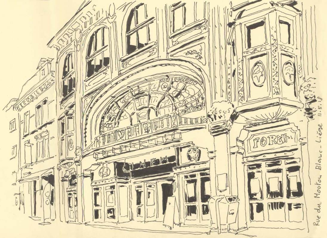 Liège - Belgique, Rue du Mouton Blanc, Carnet petit format