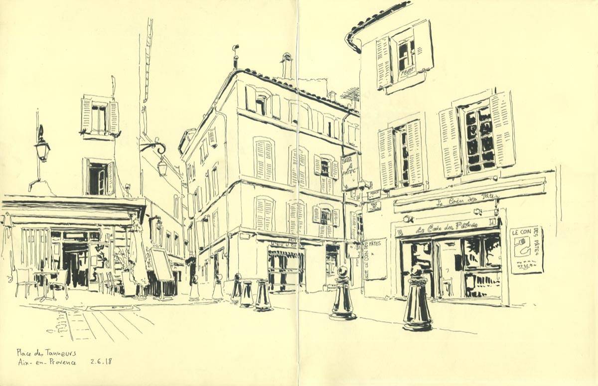 Aix en provence, Place des Tanneurs, 