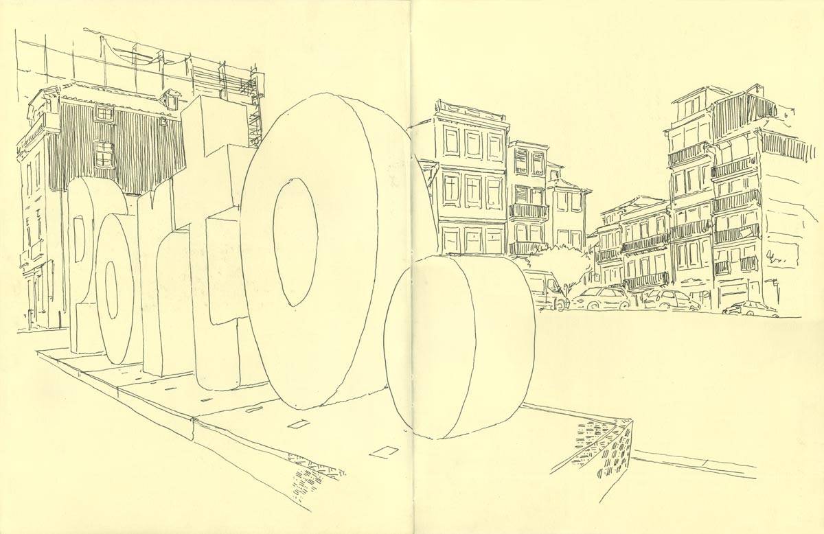 Porto, symposium Urban Sketchers, Rua campo dos Martires da Patria, 