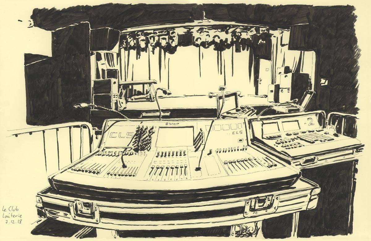 La Laiterie, voyage à domicile, Petite scène, Travail pour célébrer les 25 ans de la Laiterie, salle de musiques actuelle de Strasbourg.
Commandé par Artefact PRL